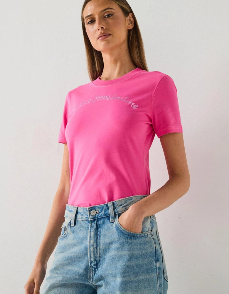 Script Logo T-Shirt - Pink