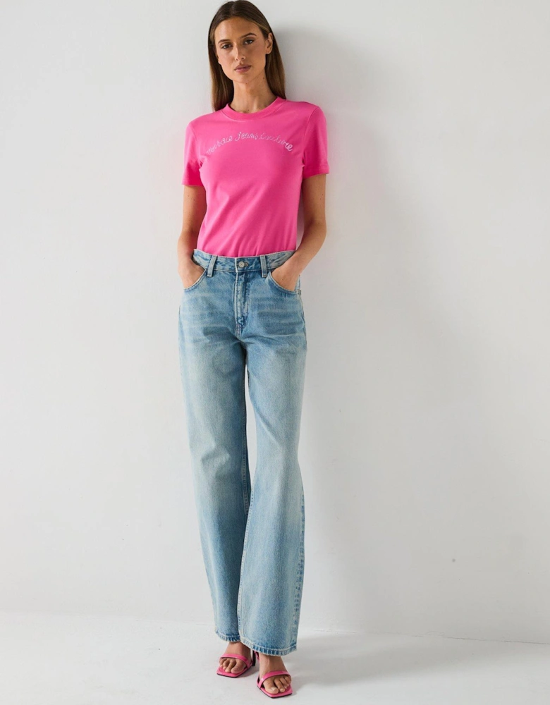 Script Logo T-Shirt - Pink