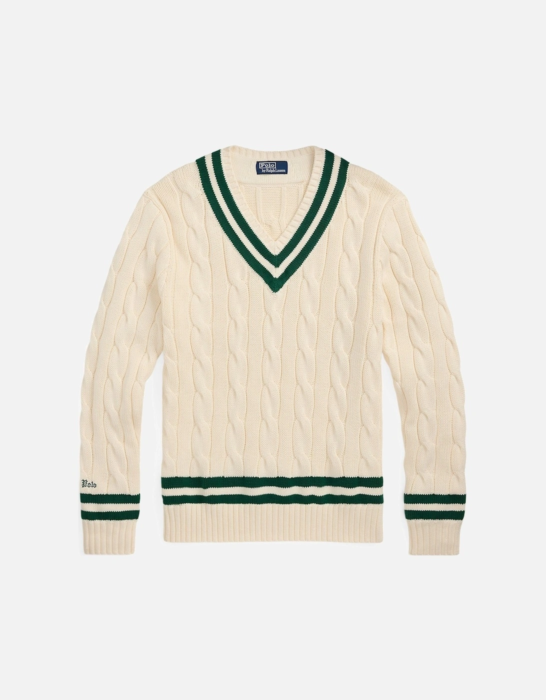 Ralph Lauren Iconic Cricket Sweater - Cricket Cream/New forest, 7 of 6