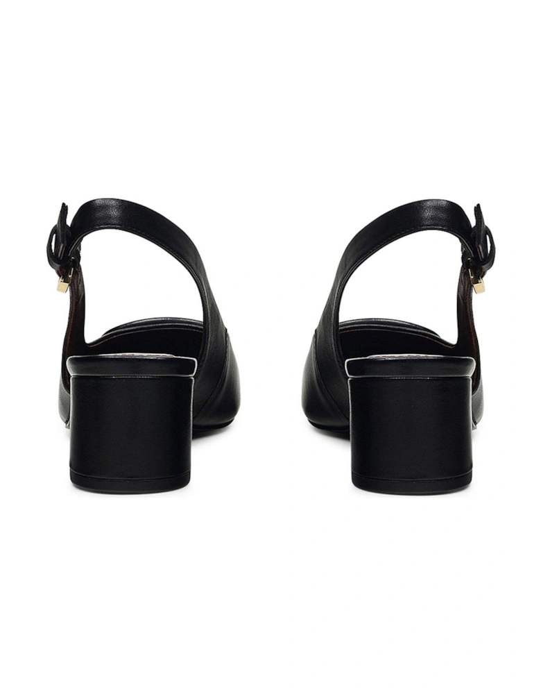 Grosvenor Arcade Heeled Slingback Black