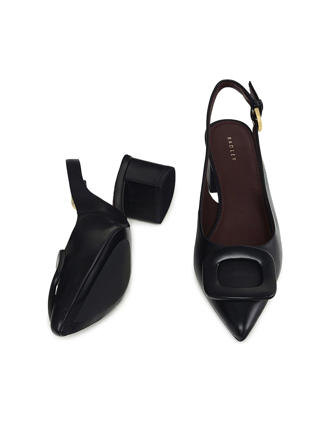 Grosvenor Arcade Heeled Slingback Black
