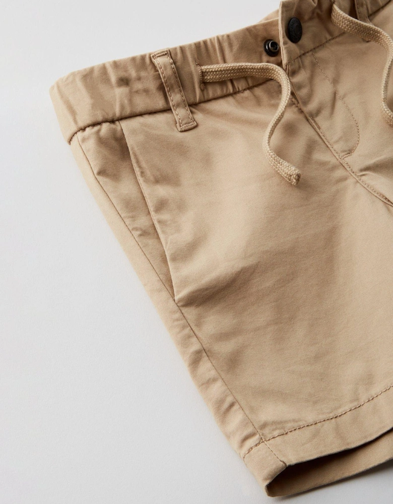 Younger Boys Jaiden Hybrid Jogger Shorts - Oxford Tan