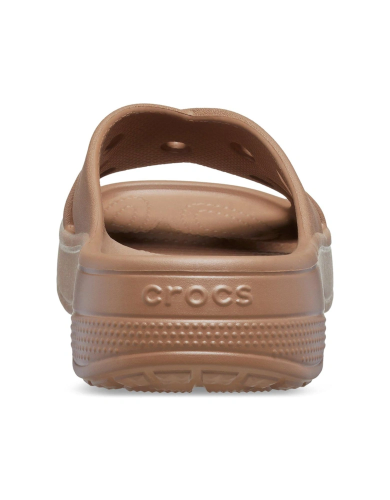 Classic Cross Strap Sandal - Brown