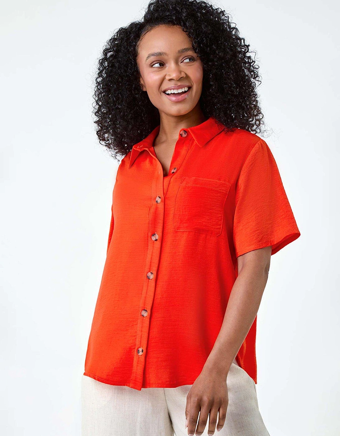 Petite Button Up Pocket Shirt, 2 of 1