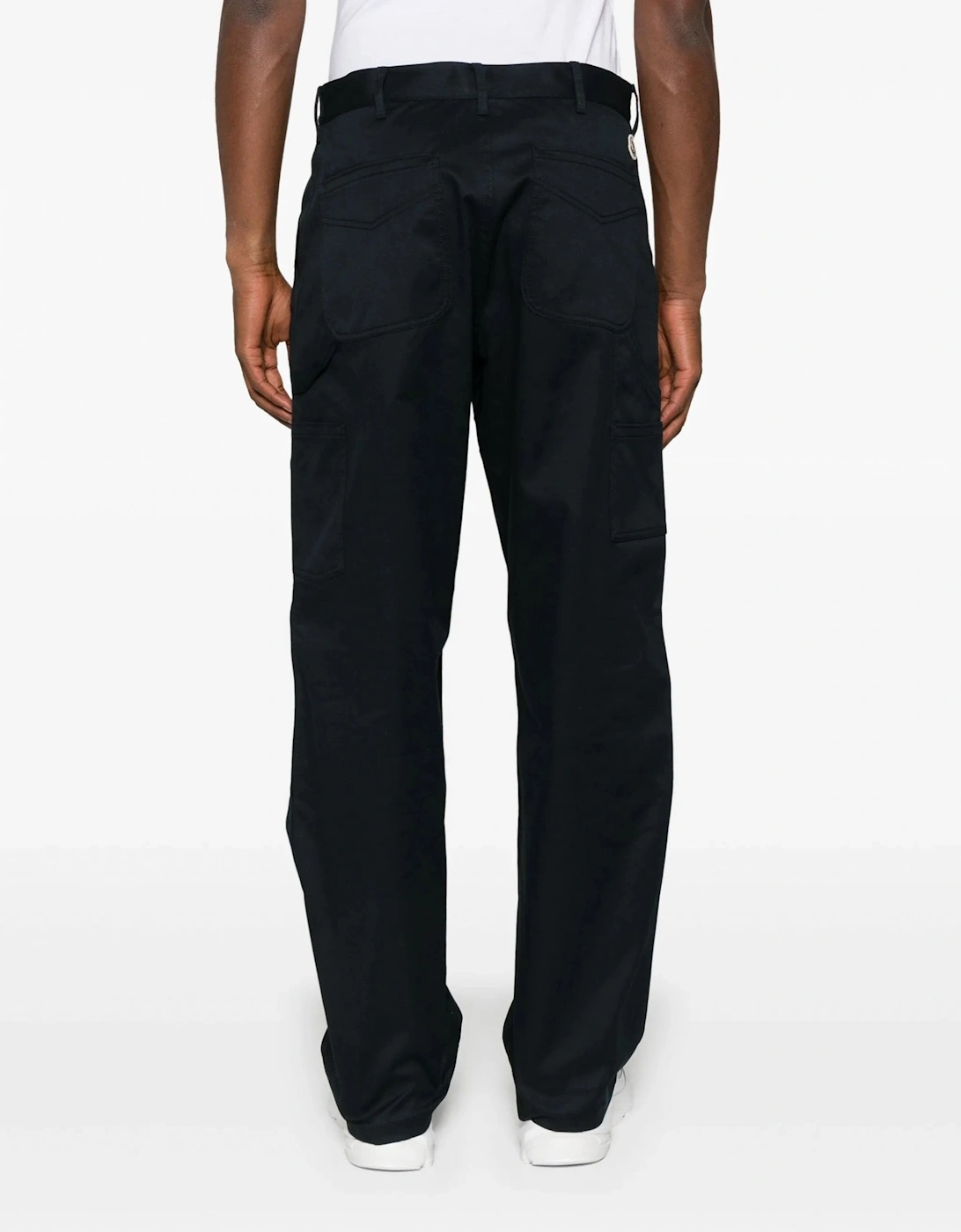 Cotton Worker Cargo Trousers Navy