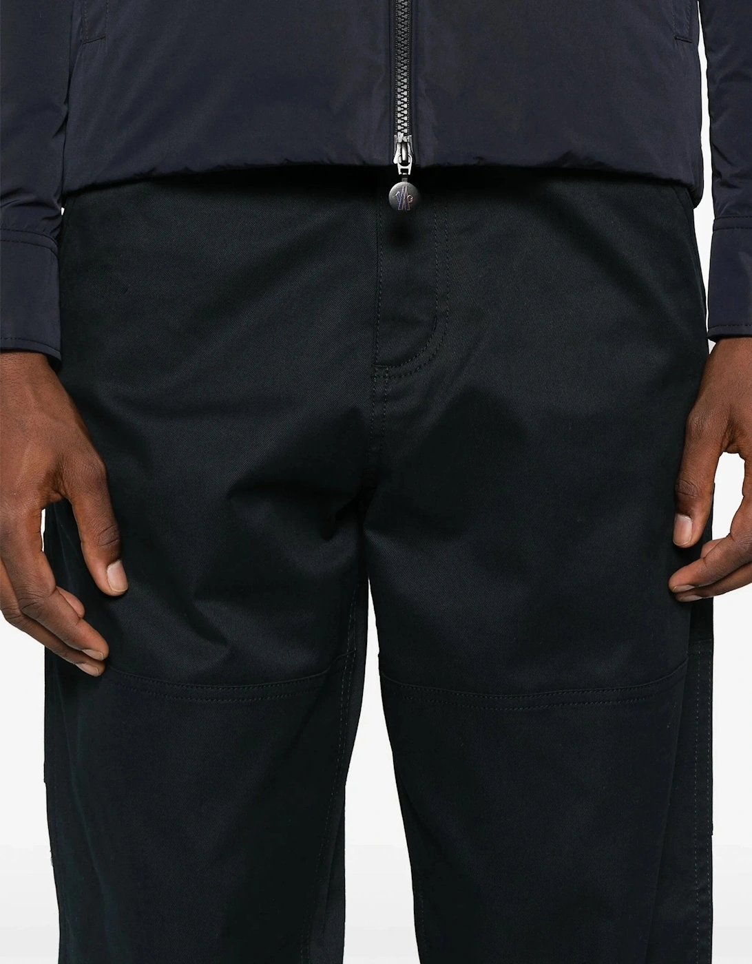 Cotton Worker Cargo Trousers Navy