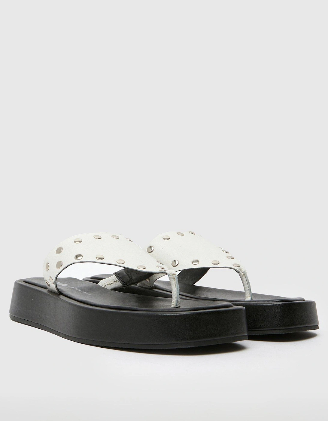 Toryn Stud Toe Post Sandal - White, 2 of 1