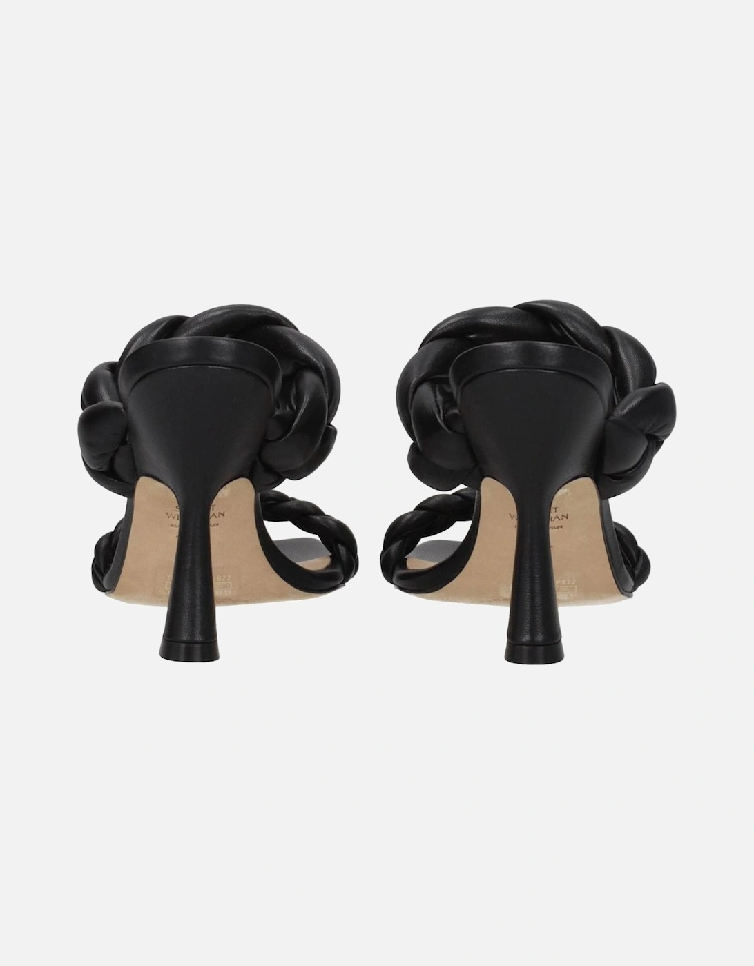High Heel Open Toe Leather Sandals Women - Black