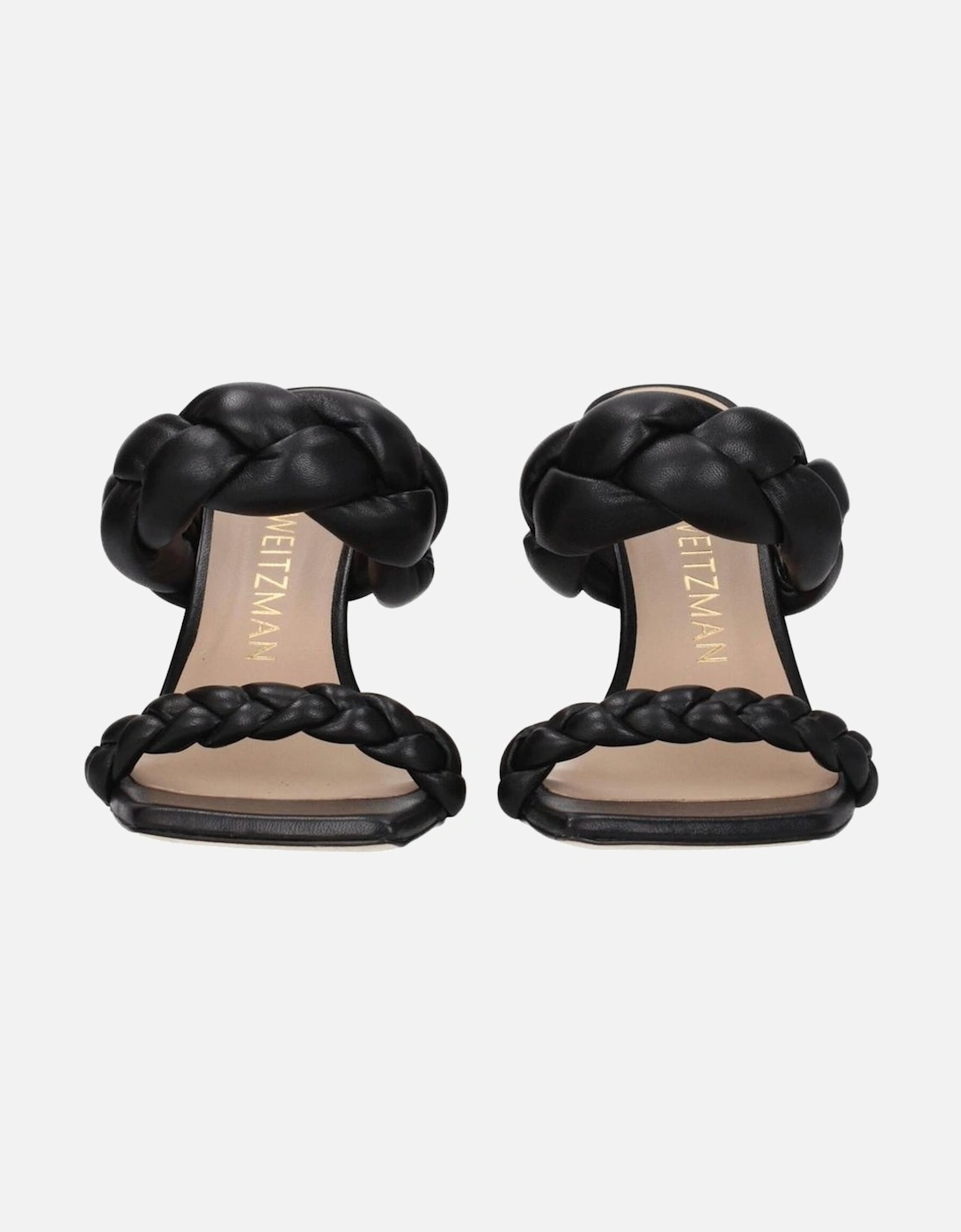High Heel Open Toe Leather Sandals Women - Black