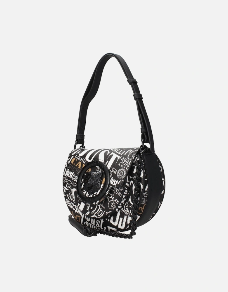 Medium Casual Shoulder Bag with Adjustable Handle Women - Black