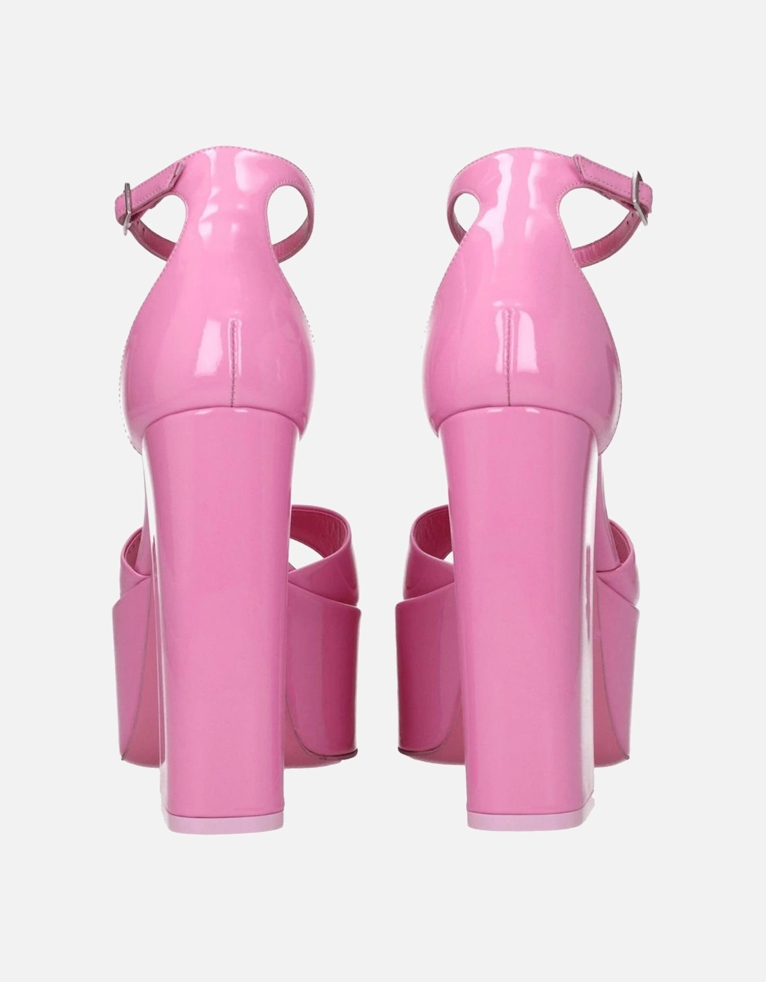 High Heel Open Toe Patent Leather Sandals Women - Pink
