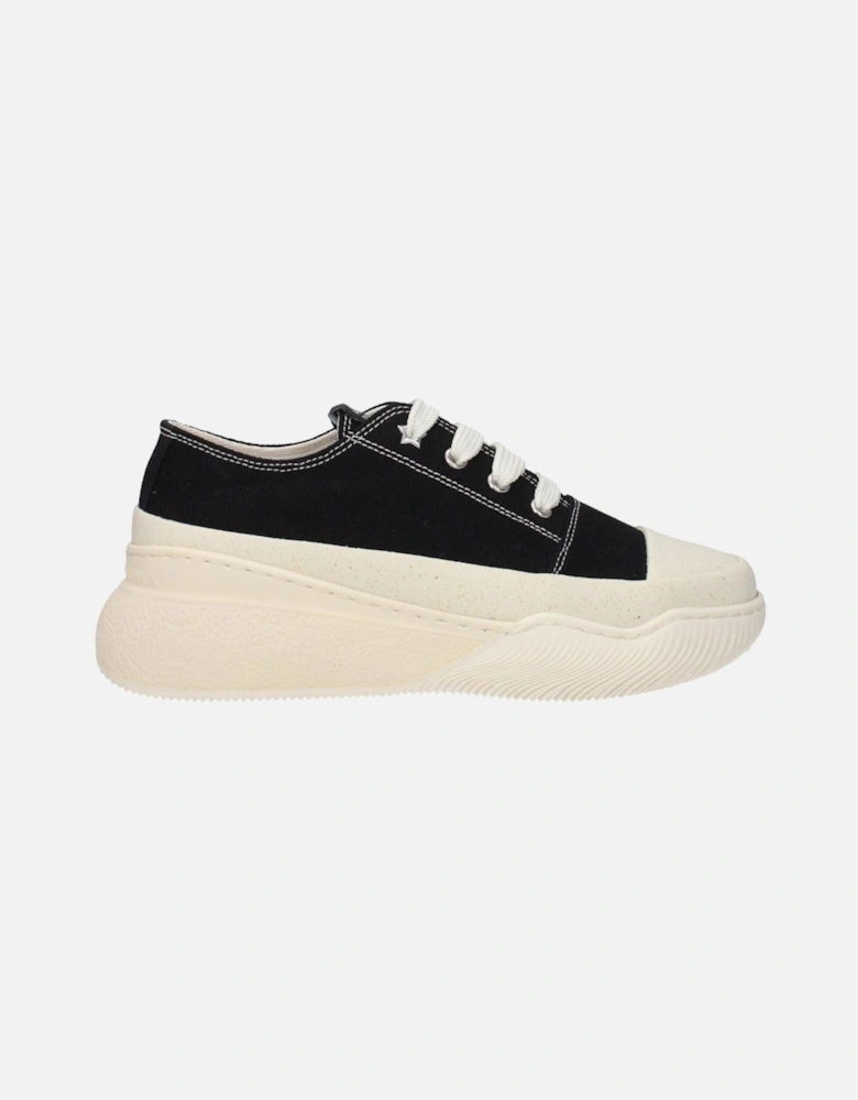 Lace-Up Sneakers with Front Logo Women - Black