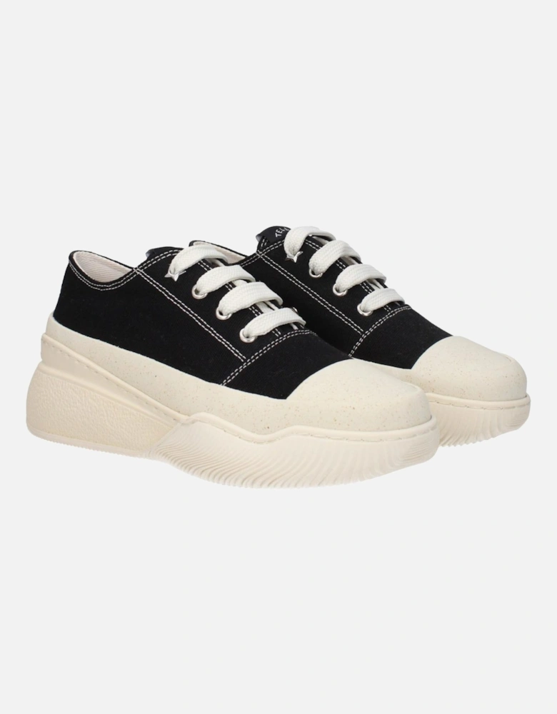 Lace-Up Sneakers with Front Logo Women - Black