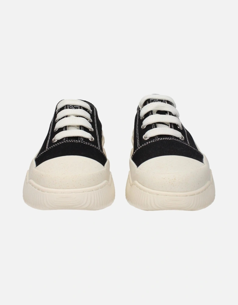 Lace-Up Sneakers with Front Logo Women - Black