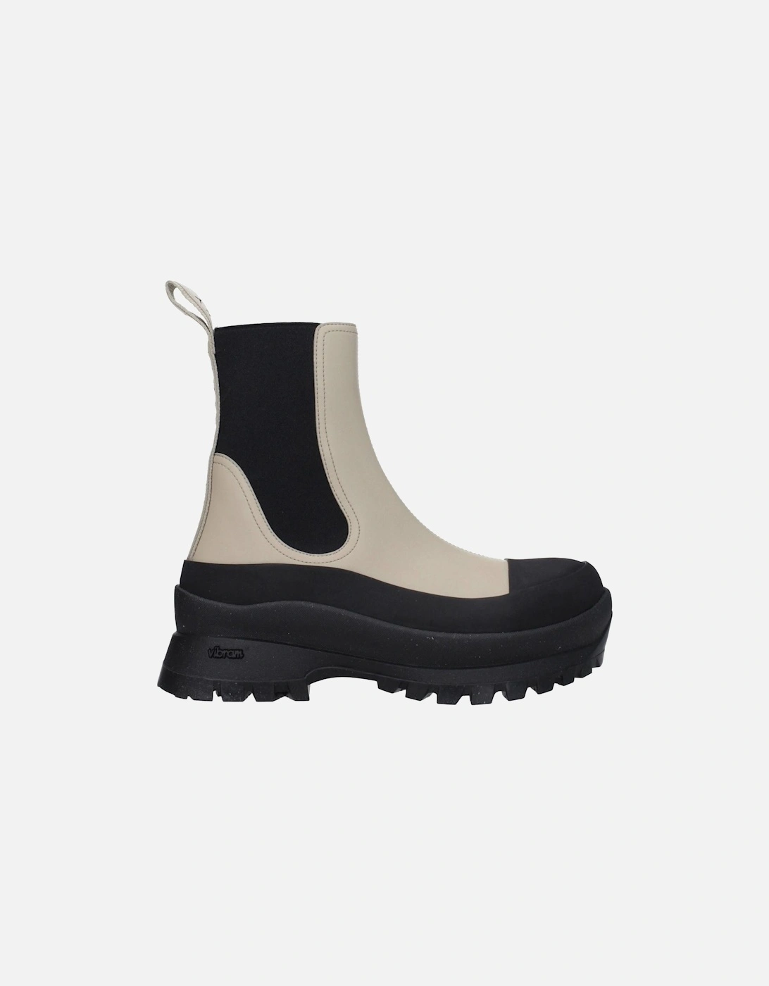 Eco Leather Ankle Boots with Back Logo Women - Black, 6 of 5