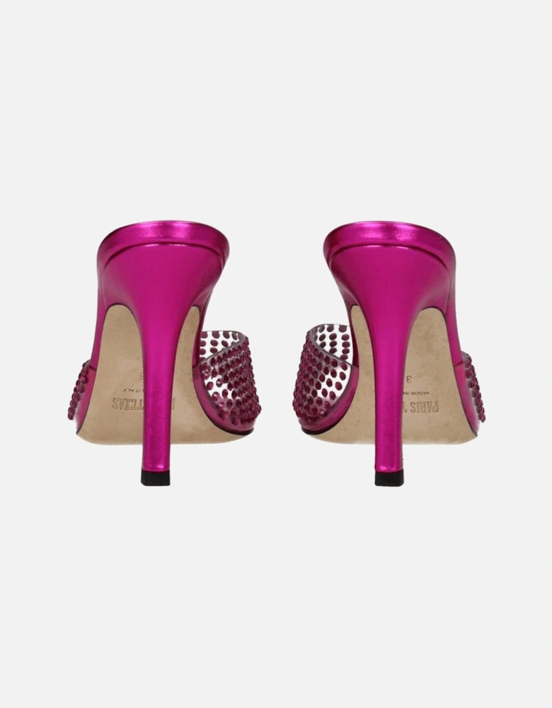 Transparent PVC Rhinestone High Heel Sandals Women