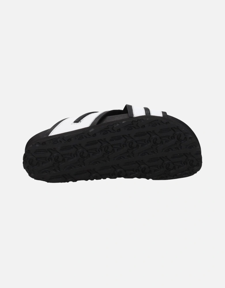 Leather Open Toe Slippers with Rubber Sole Women - White Sandals