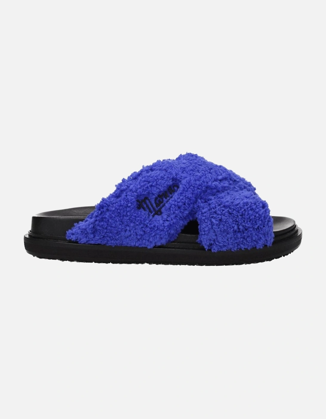Fabric Open Toe Casual Slippers with Side Logo Women - Purple Sandals, 5 of 4
