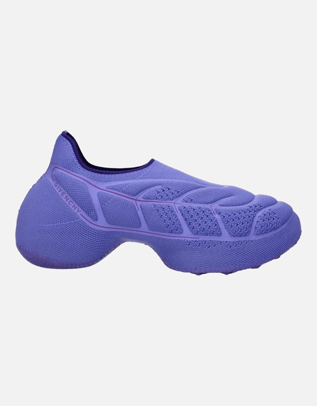 Mid Heel Fabric Slip-On with Side Logo Women - Purple Boots, 6 of 5