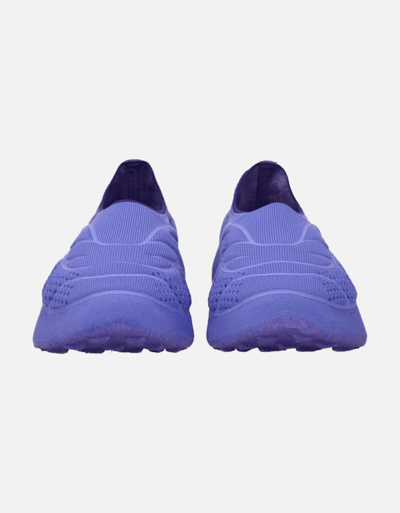 Mid Heel Fabric Slip-On with Side Logo Women - Purple Boots