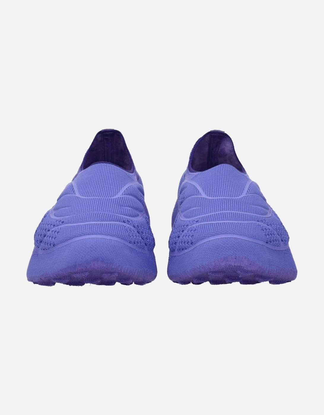 Mid Heel Fabric Slip-On with Side Logo Women - Purple Boots
