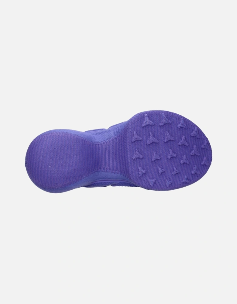 Mid Heel Fabric Slip-On with Side Logo Women - Purple Boots