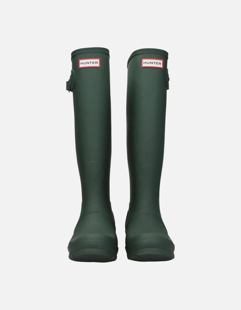 Side Detail Rubber Boots with Front and Side Logos Women - Green