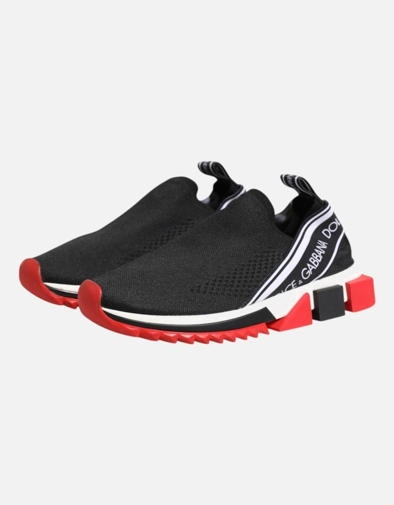 Sorrento Sock Sneakers with Logo Print Women - Black