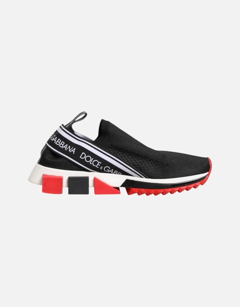 Sorrento Sock Sneakers with Logo Print Women - Black