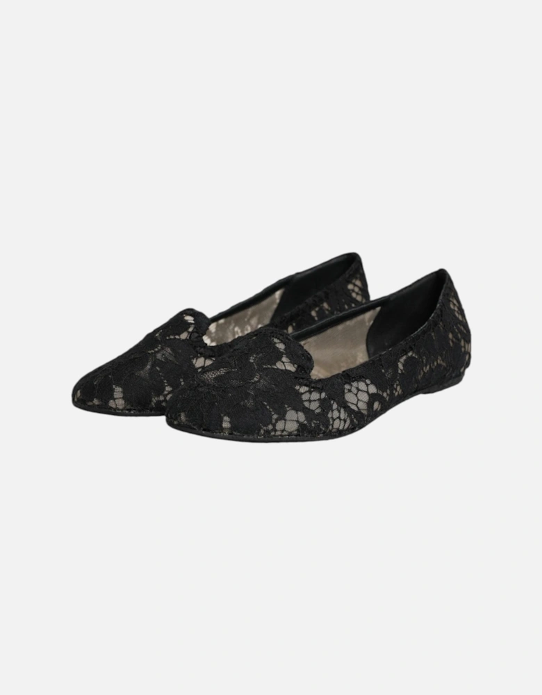 Elegant Vally Flat Shoes with Leather Sole Women - Black