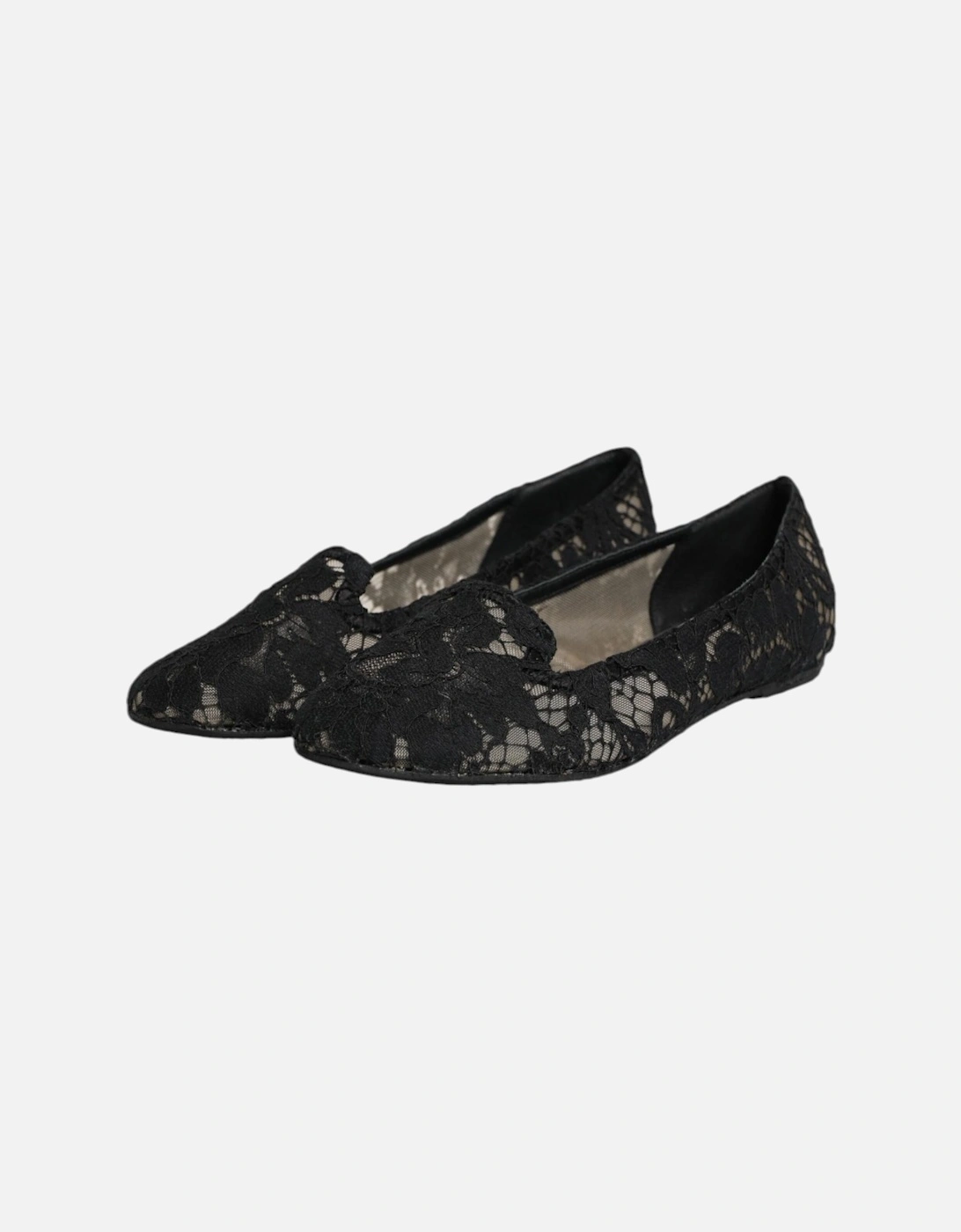 Elegant Vally Flat Shoes with Leather Sole Women - Black