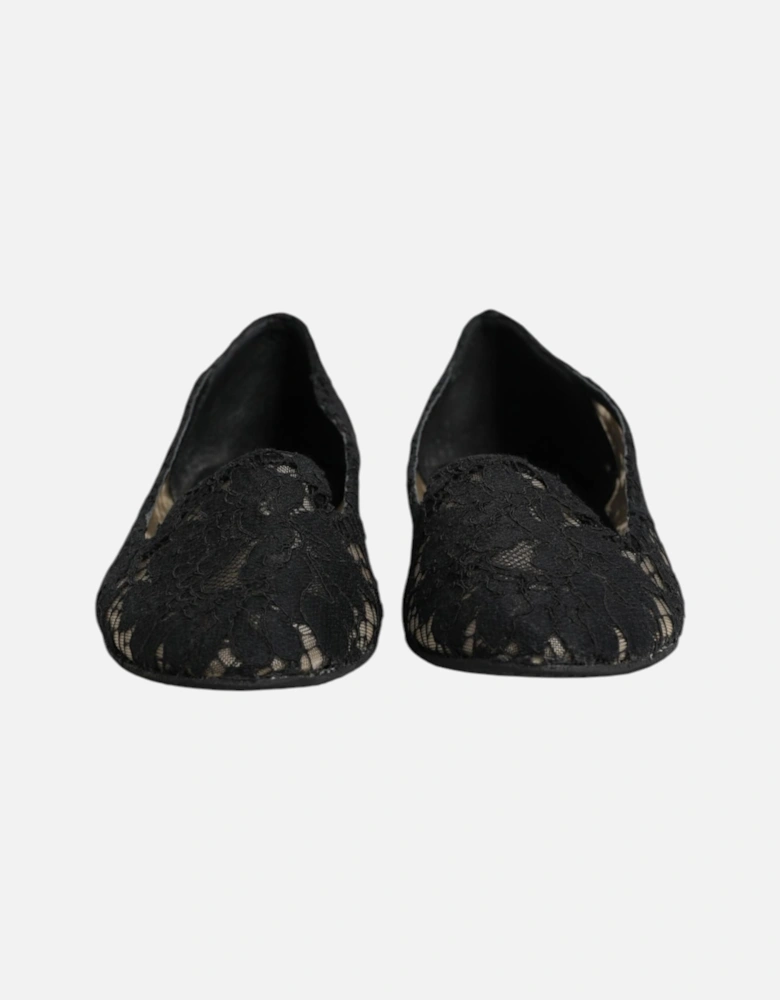 Elegant Vally Flat Shoes with Leather Sole Women - Black