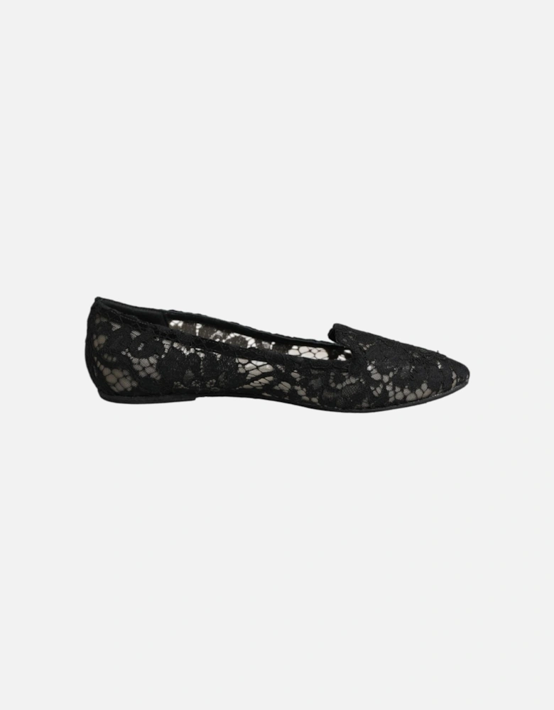 Elegant Vally Flat Shoes with Leather Sole Women - Black