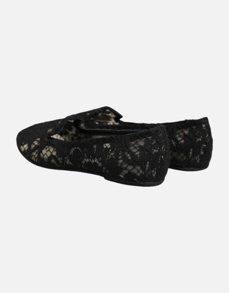 Elegant Vally Flat Shoes with Leather Sole Women - Black