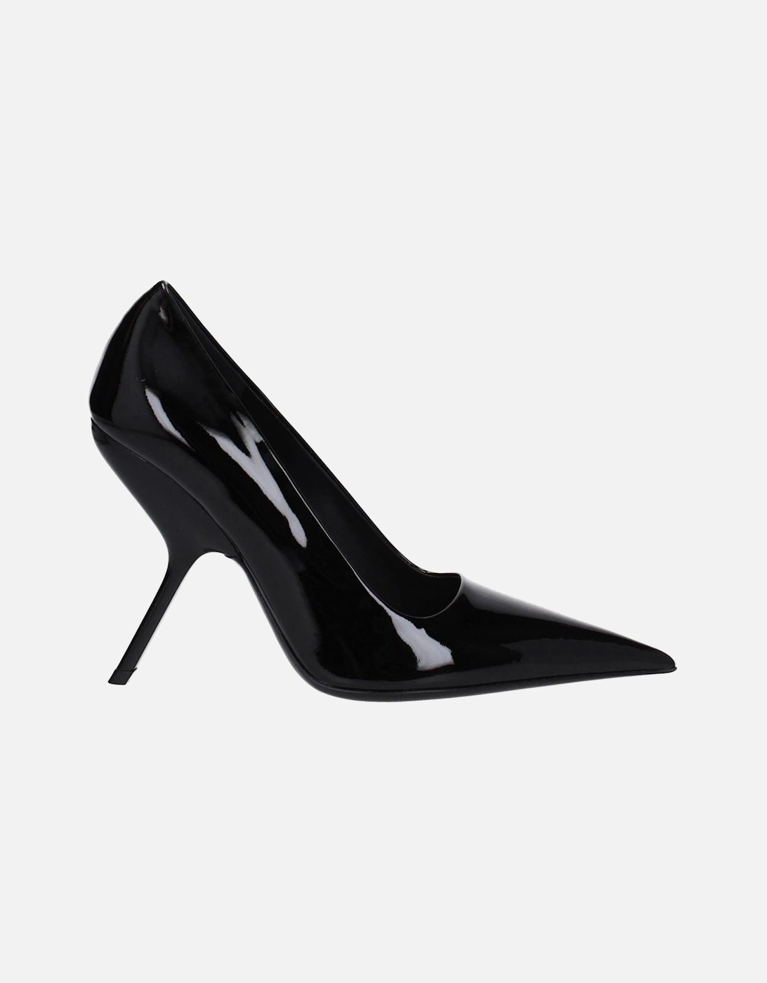 Patent Leather Pointy Toe High Heel Pumps Women - Black Brooches, 6 of 5