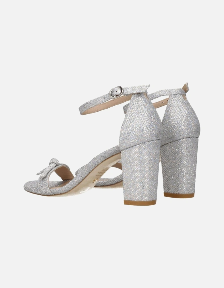 Open Toe Mid Heel Buckle Closure Sandals Women - Gray