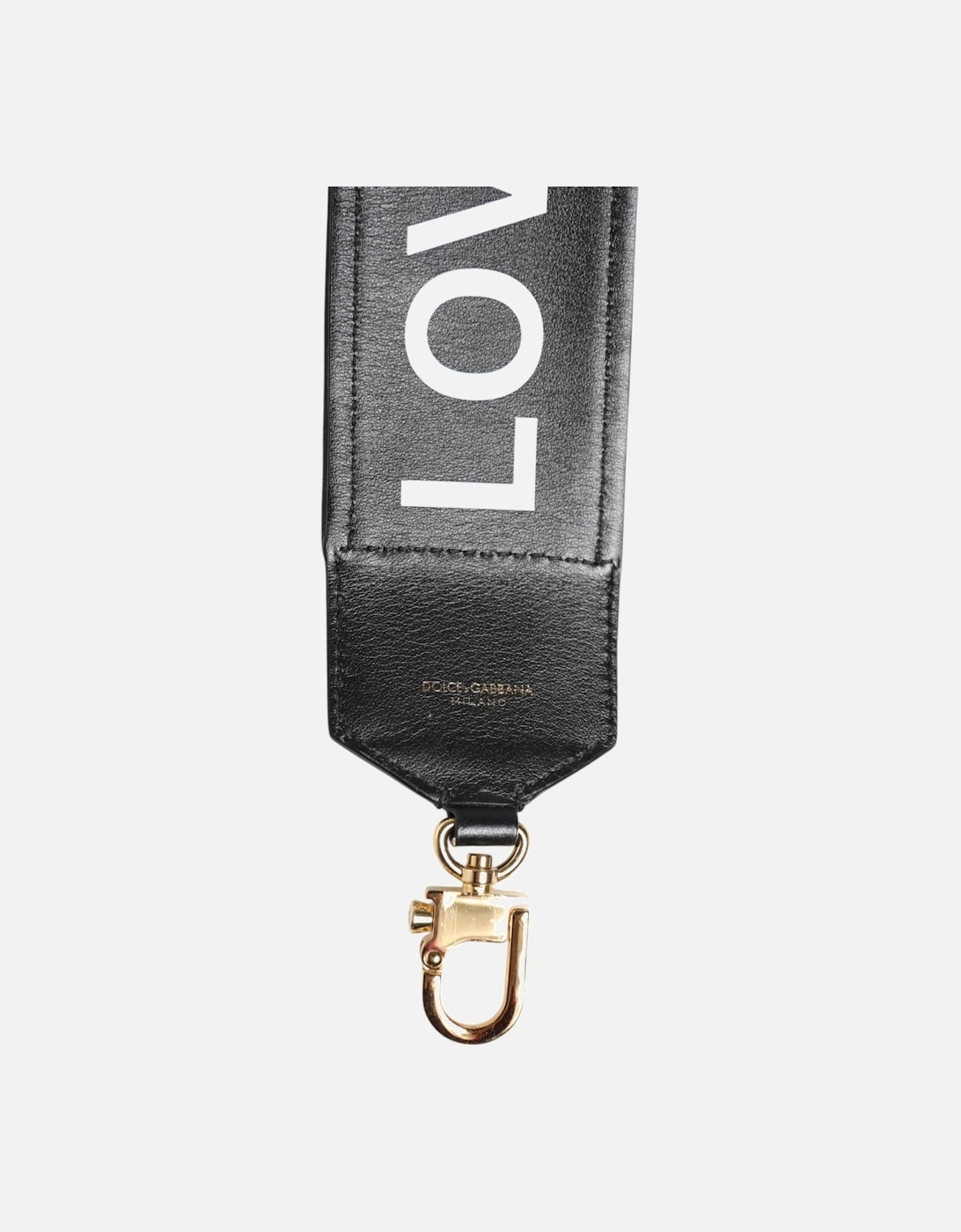 Reversible Leather and Leopard Print Shoulder Strap Women - Black And