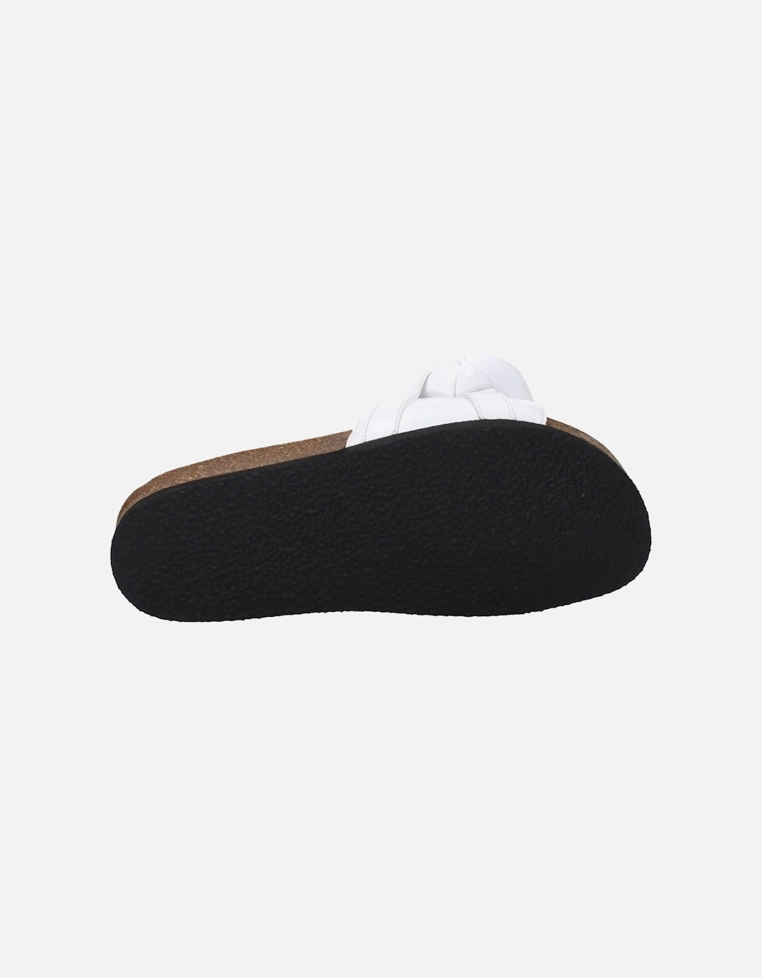 Leather Open Toe Slippers and Clogs Women - White Sandals