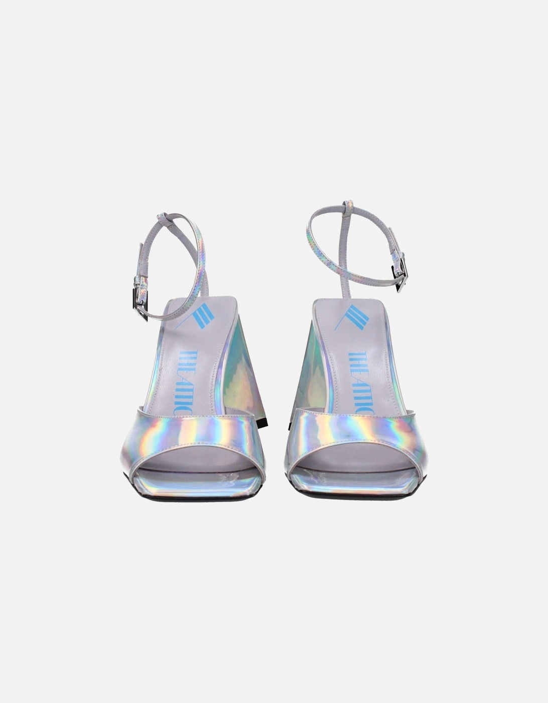 High Heel Open Toe Sandals with Buckle Closure Women - Gray
