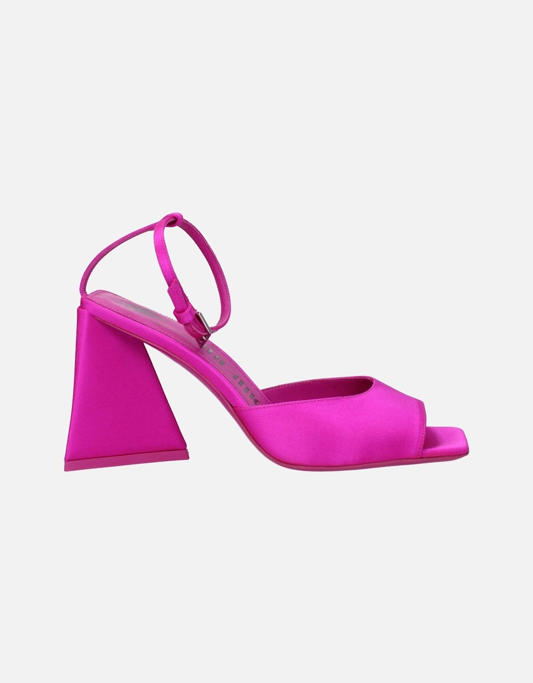 Open Toe Satin Mid Heel Sandals Women - Pink, 6 of 5
