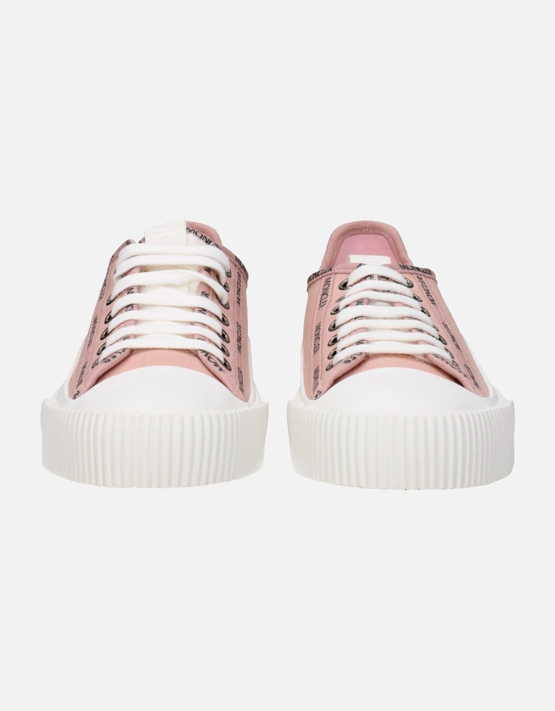 Lace-Up Logo Fabric Sneakers Women - Pink