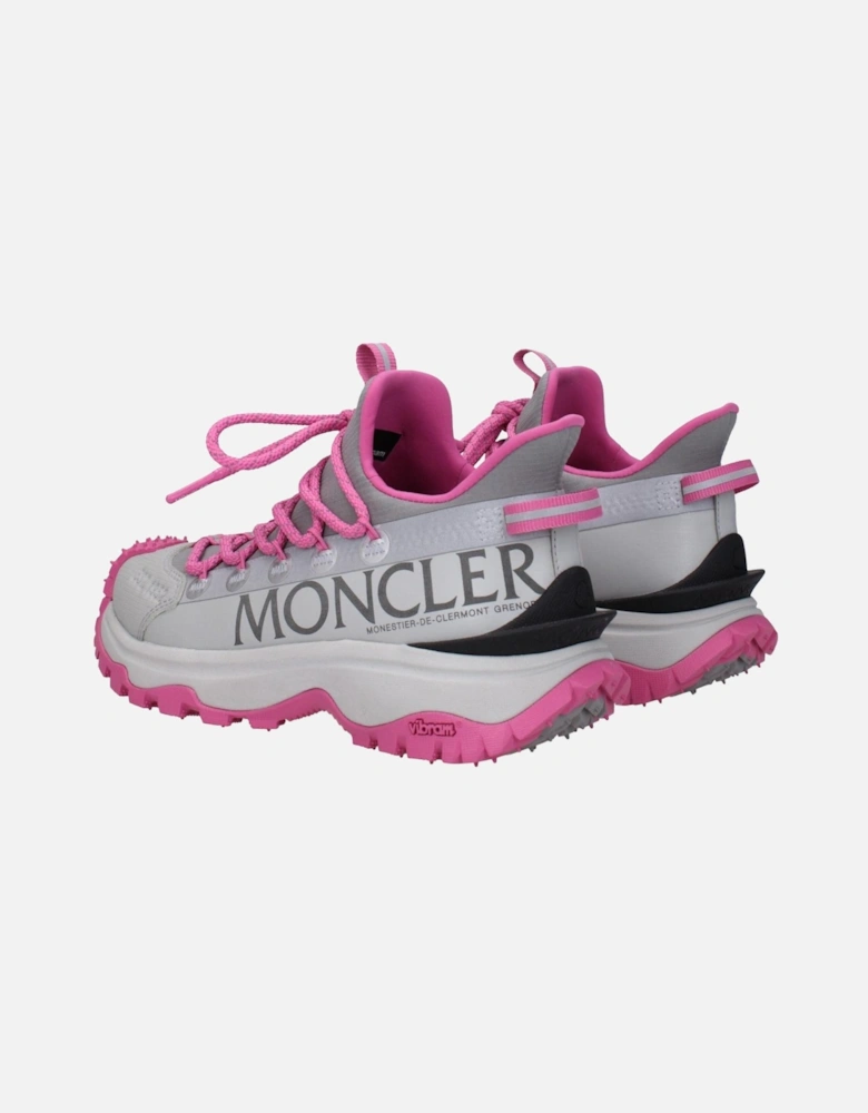 Lace-Up Casual Sneakers with Side Logo Women - Gray