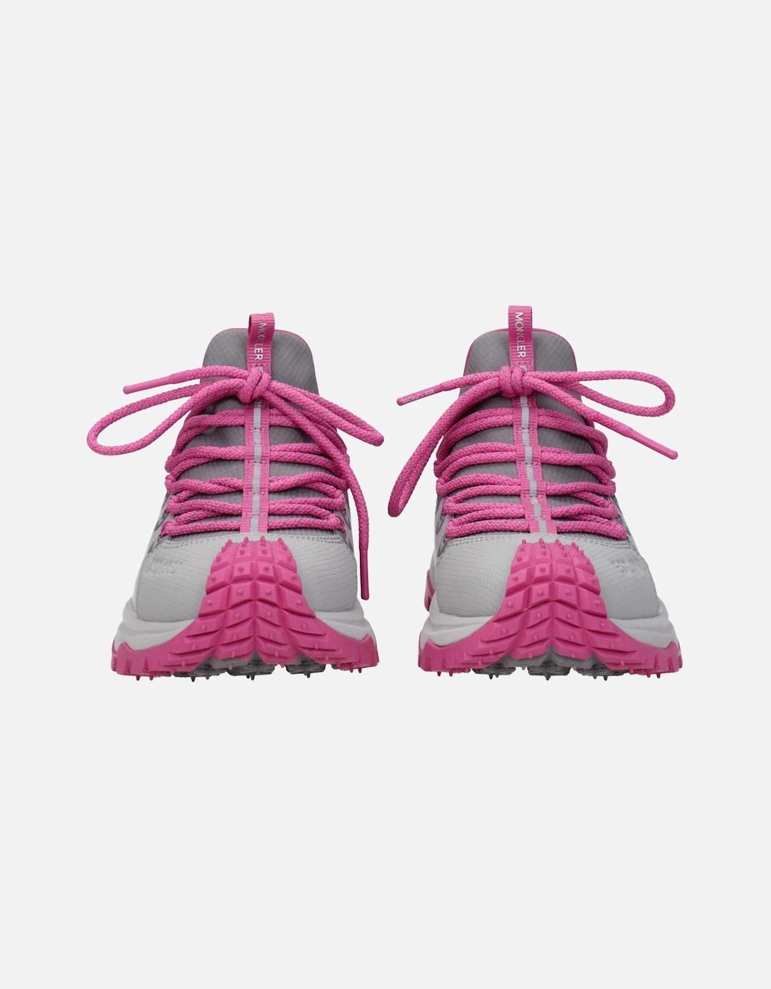 Lace-Up Casual Sneakers with Side Logo Women - Gray