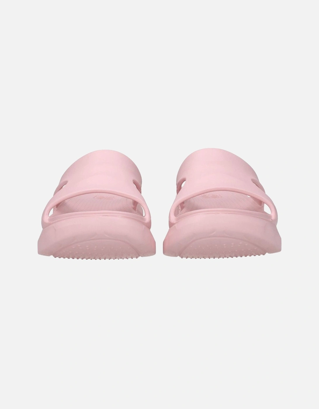 Rubber Mid-Heel Open Toe Clogs Women - Pink Sandals