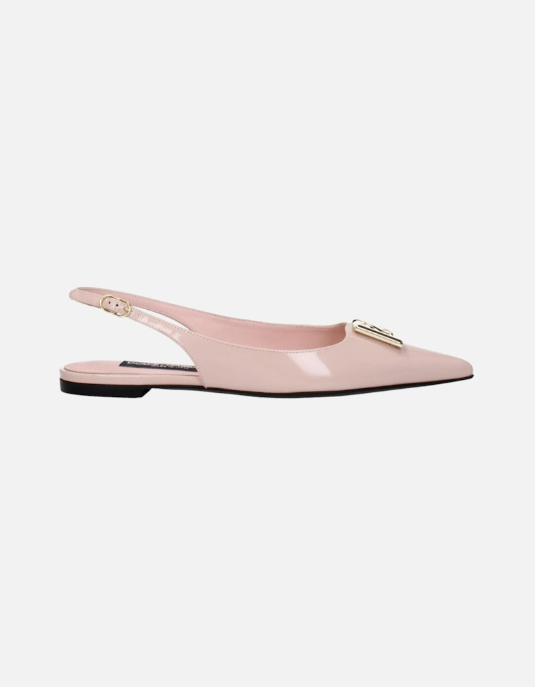 Patent Leather Pointy Toe Sandals with Buckle Closure Women - Pink
