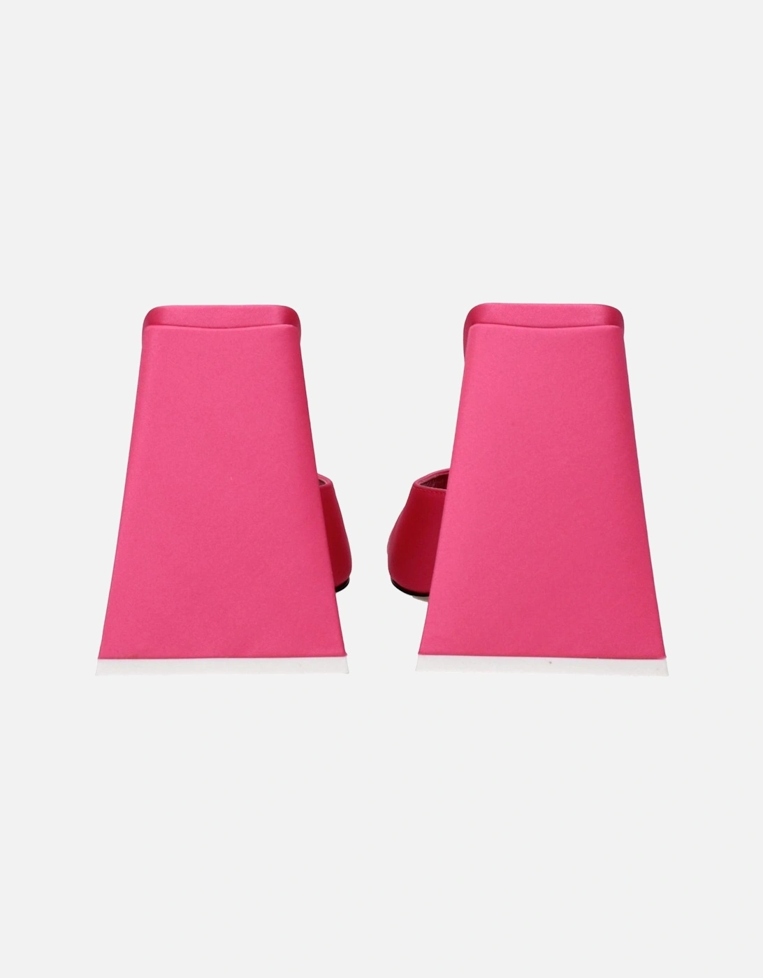 High Heel Open Toe Fabric Sandals Women - Pink