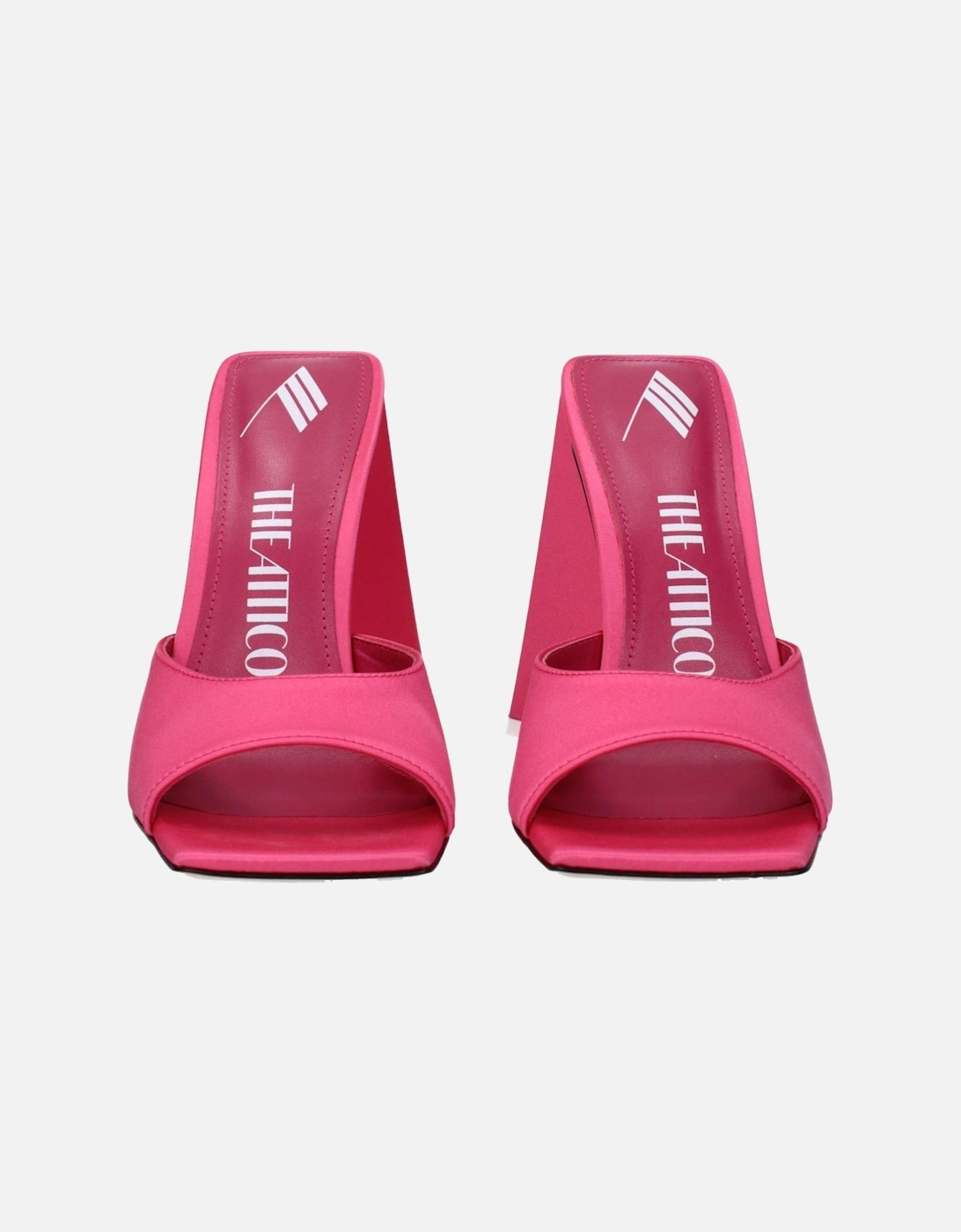 High Heel Open Toe Fabric Sandals Women - Pink