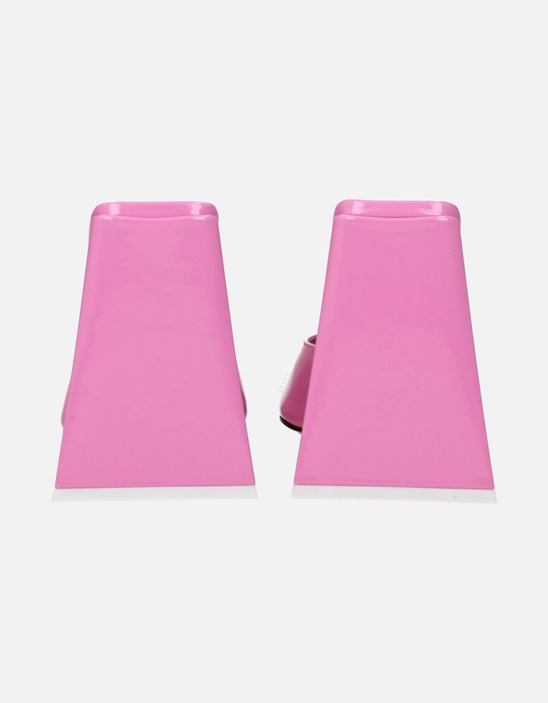 High Heel Patent Leather Sandals with Open Toe Women - Pink