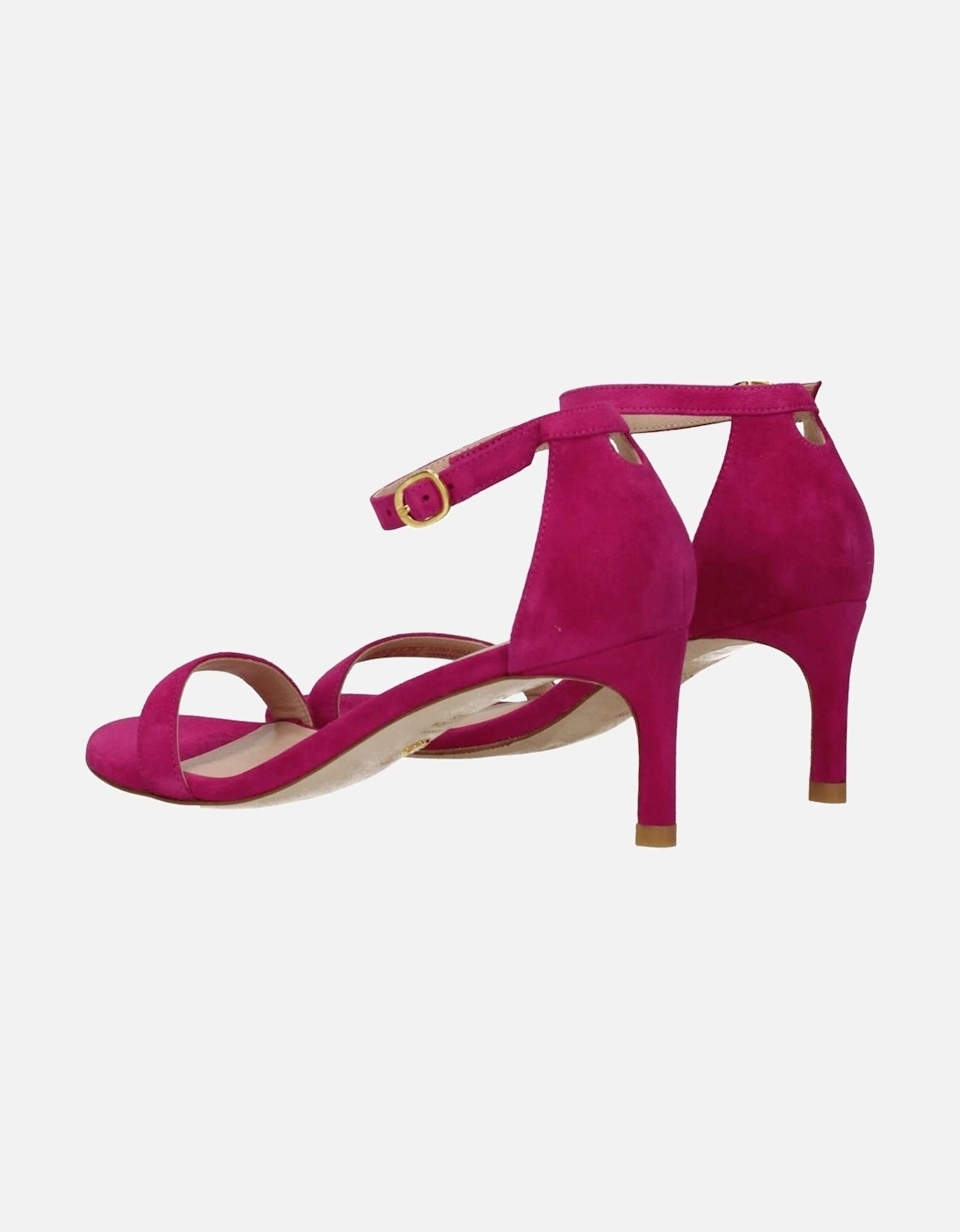 Suede Mid Heel Open Toe Sandals Women - Pink