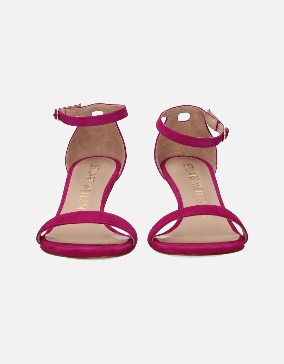 Suede Mid Heel Open Toe Sandals Women - Pink